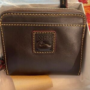 Dooney & Bourke Dark Brown Florentine Leather Wallet